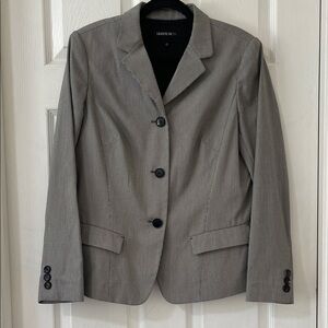 Lafayette 148 New York Black and White Blazer